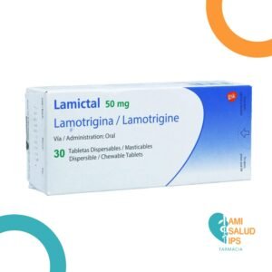 LAMICTAL LAMOTRIGINA 50MG C*30 TABLETAS DISPERSABLES/MASTICABLES GLAXOSMITHKLINE