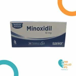 MINOXIDIL 10MG CAJA X 30 TABLETAS SANFER