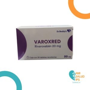 VAROXRED RIVAROXABAN 20MG C*30 TABLETAS RECUBIERTAS DR.REDDY'S