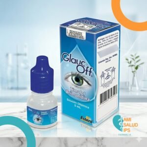 GLAUCOFF BRIMONIDINA TARTRATO 0.2%, TIMOLOL 0.5% SOLUCION OFTALMICA FRASCO*5ML BIO ESTERIL