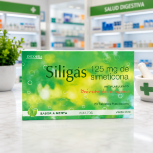 SILIGAS MENTA SIMETICONA 125MG C*20 TABLETAS MASTICABLES INCOBRA