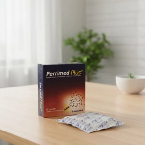 FERRIMED PLUS ACIDO ASCORBICO 100MG, ACIDO FOLICO 2MG, CIANOCOBALAMINA 1MG, FURAMATO FERROSO 330MG  CAJA * 60 CAPSULAS NOVAMED