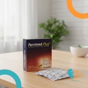 FERRIMED PLUS ACIDO ASCORBICO 100MG, ACIDO FOLICO 2MG, CIANOCOBALAMINA 1MG, FURAMATO FERROSO 330MG  CAJA * 60 CAPSULAS NOVAMED