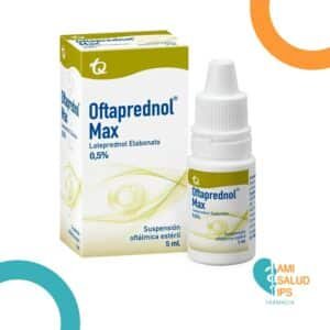 OFTAPREDNOL MAX LOTEPREDNOL ETABONATO 0.5% SUSPENSION OFTALMICA ESTERIL FRASCO*5ML TECNOQUIMICAS