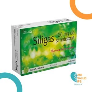 SILIGAS MENTA SIMETICONA 125MG C*20 TABLETAS MASTICABLES INCOBRA