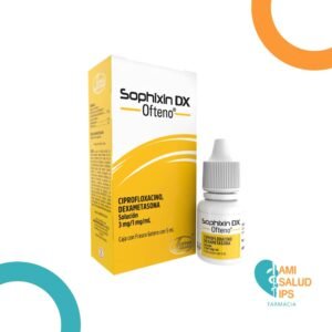 SOPHIXIN DX OFTENO CIPROFLOXACINO 0.3%, DEXAMETASONA 0.1% SOLUCION OFTALMICA FRASCO * 5ML SOPHIA
