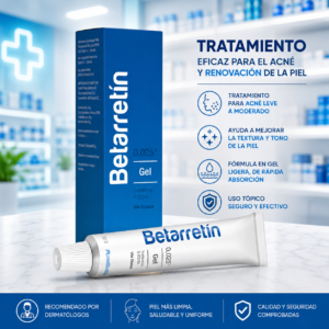 BETARRETIN GEL TRETINOINA 0.025% GEL TOPICO TUBO*30G MEDIHEALTH