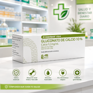 GLUCONATO CALCIO 10% SOL INY AMPOLLETA*10ML ROPSOHN