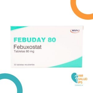 FEBUDAY 80  FEBUXOSTAT 80MG C*30 TABLETAS RECUBIERTAS MSN