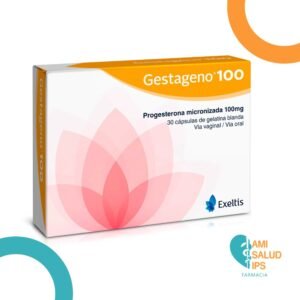 GESTAGENO 100 PROGESTERONA MICRONIZADA 100MG C*30 CAPSULAS DE GELATINA BLANDA EXELTIS