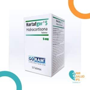 KORTAFGOR HIDROCORTISONA 5MG FRASCO*50 TABLETAS GORAM