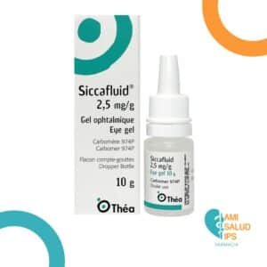 SICCAFLUID ACIDO POLIACRILICO 2.5MG/G (CARBOMERO 974P) GEL OFTALMICO FRASCO*10G THEA