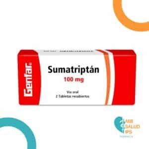 SUMATRIPTAN 100MG C*2 TABLETAS RECUBIERTAS GENFAR