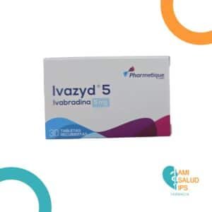 IVAZYD IVABRADINA 5MG C*30 TABLETAS RECUBIERTAS PHARMETIQUE LABS