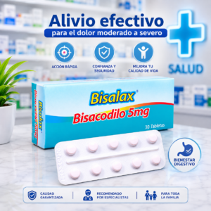 BISALAX BISACODILO 5MG C*30 TABLETAS ANGLOPHARMA