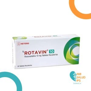 ROTAVIN ROSUVASTATINA 10MG C*30 TABLETAS RECUBIERTAS HETERO