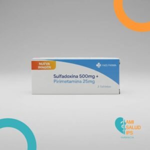 PIRIMETAMINA + SULFADOXINA 25MG+ 500MG C*3 TABLETAS FAES FARMA