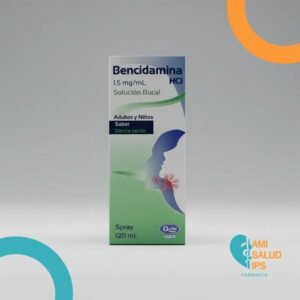 BENCIDAMINA CLORHIDRATO 1.5MG SOLUCION BUCAL FRASCO SPRAY*120ML QUIBI