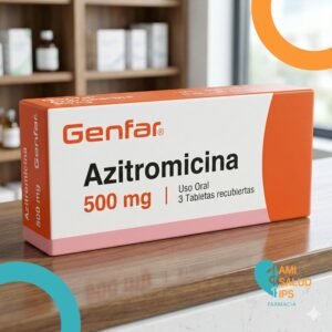 AZITROMICINA 500MG BLISTER*3 TABLETAS RECUBIERTAS GENFAR