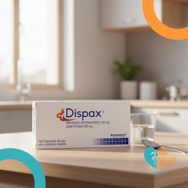 DISPAX BROMURO DE PINAVERIO 100MG, DIMETICONA 300MG C*16 CAPSULAS DURAS ...
