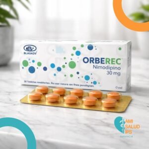 ORBEREC NIMODIPINO 30MG C*30 TABLETAS RECUBIERTAS BLASKOV