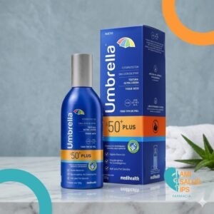 UMBRELLA EMULSION SPRAY SPF50+ PLUS PROTECTOR SOLAR SPF 50+ EMULSION TOPICA SPRAY*120G - MEDIHEATH