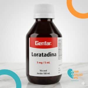 LORATADINA 5MG/5ML JARABE FRASCO * 100 ML GENFAR