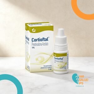 CORTIOFTAL ACETATO DE PREDNISOLONA 1% SUSPENSION OFTALMICA GOTAS FRASCO*5ML - TECNOQUIMICAS
