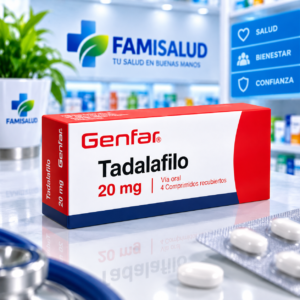 TADALAFILO 20MG C*4 TABLETAS RECUBIERTAS GENFAR