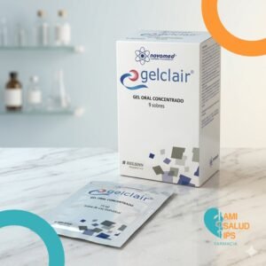 GELCLAIR POLIVINILPIRODILONA 9%, HIALURONATO ACIDO 0.1% GLICERRITINICO 0,06%  BARRERA PROTECTORA DE MUCOSA ORAL GEL ORAL C*9 SOBRES DE 15ML NOVAMED