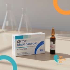GLIRRON HIERRO SACAROSA 100MG/5ML SOLUCION INYECTABLE AMPOLLA*5ML PISA
