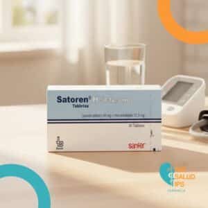 SATOREN H 50/12.5 LOSARTAN 50MG, HIDROCLOROTIAZIDA 12.5MG C*30 TABLETAS BUSSIE