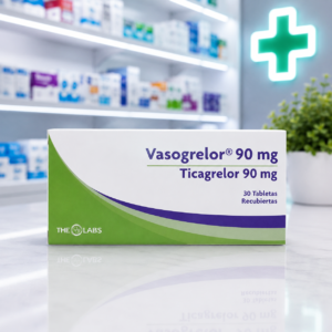 VASOGRELOR TICAGRELOR 90MG C*30 TABLETAS RECUBIERTAS - THE LABS