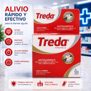 TREDA VAINILLA DIOSMECTITA 3G POLVO PARA RECONSTITUIR A SOLUCION ORAL 6 SOBRES*3.8G - SANFER