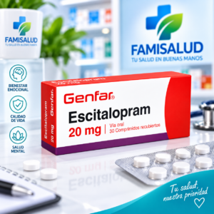 ESCITALOPRAM 20MG C*30 COMPRIMIDOS RECUBIERTOS - GENFAR