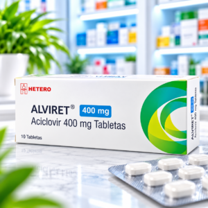 ALVIRET 400 ACICLOVIR 400MG CAJA*10 TABLETAS HETERO