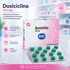 DOXICICLINA 100MG C*15 TABLETAS CUBIERTAS - TECNOQUIMICAS