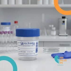 FRASCO PARA RECOLECCION DE MUESTRA DE ORINA GRAN ANDINA