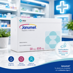 JANUMET METFORMINA 850MG, SITAGLIPTINA 50MG C*56 TABLETAS RECUBIERTAS - MSD
