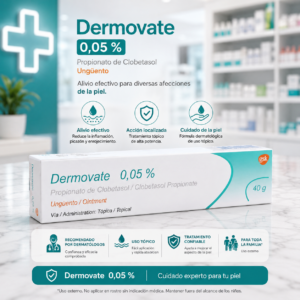 DERMOVATE UNGÜENTO CLOBETASOL PROPIONATO 0.05% UNGÜENTO TOPICO TUBO*40G - GLAXOSMITHKLINE