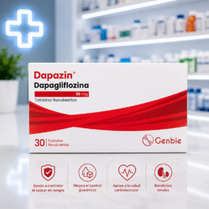 DAPAZIN DAPAGLIFLOZINA 10MG C*30 TABLETAS RECUBIERTAS - GENBIE