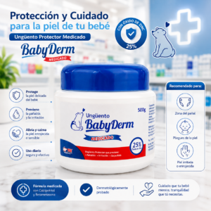 BABY DERM OXIDO DE ZINC 25% UNGUENTO TOPICO TARRO*500G - OSA