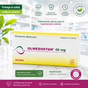 OLMEDOXTAN 40MG OLMESARTAN 40MG C*30 TABLETAS - HETERO