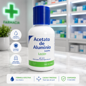 ACETATO DE ALUMINIO  0.059% LOCION TOPICA PH 4.5 FRASCO*120ML - CARSON PHARMA