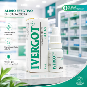 IVERGOT IVERMECTINA 0.6% SOLUCION ORAL GOTAS FRASCO*5ML - LICOL