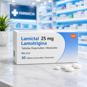 LAMICTAL LAMOTRIGINA 25MG C*30 TABLETAS DISPERSABLES/MASTICABLES - GLAXOSMITHKLINE