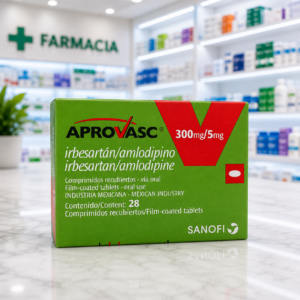 APROVASC IRBESARTAN 300MG, AMLODIPINO 5MG C*28 COMPRIMIDOS RECUBIERTOS - SANOFI