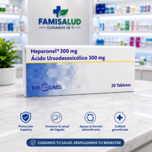 HEPARONEL ACIDO URSODESOXICOLICO 300MG C*20 TABLETAS - THE LABS