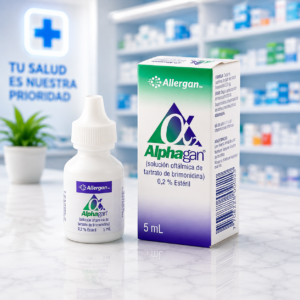 ALPHAGAN BRIMONIDINA TARTRATO 0.2% SOLUCION OFTALMICA GOTAS FRASCO*5ML - ABBVIE