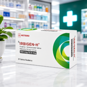 IRBIGEN-H IRBESARTAN 150MG, HIDROCLOROTIAZIDA 12.5MG C*30 TABLETAS RECUBIERTAS - HETERO